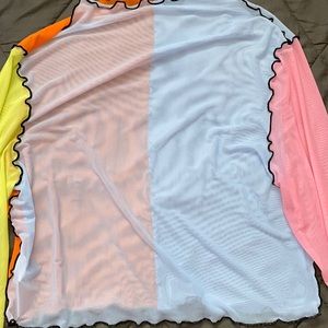 Mesh see thru cute night out top